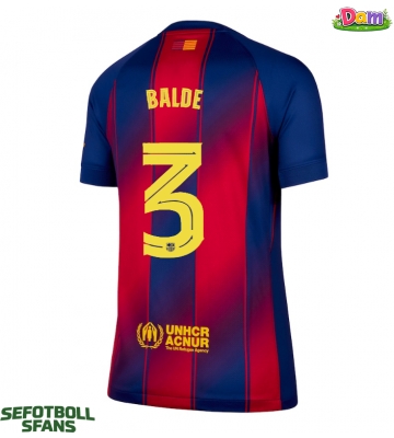 Barcelona Alejandro Balde #3 Hemmatröja Kvinnor 2025-26 Kortärmad